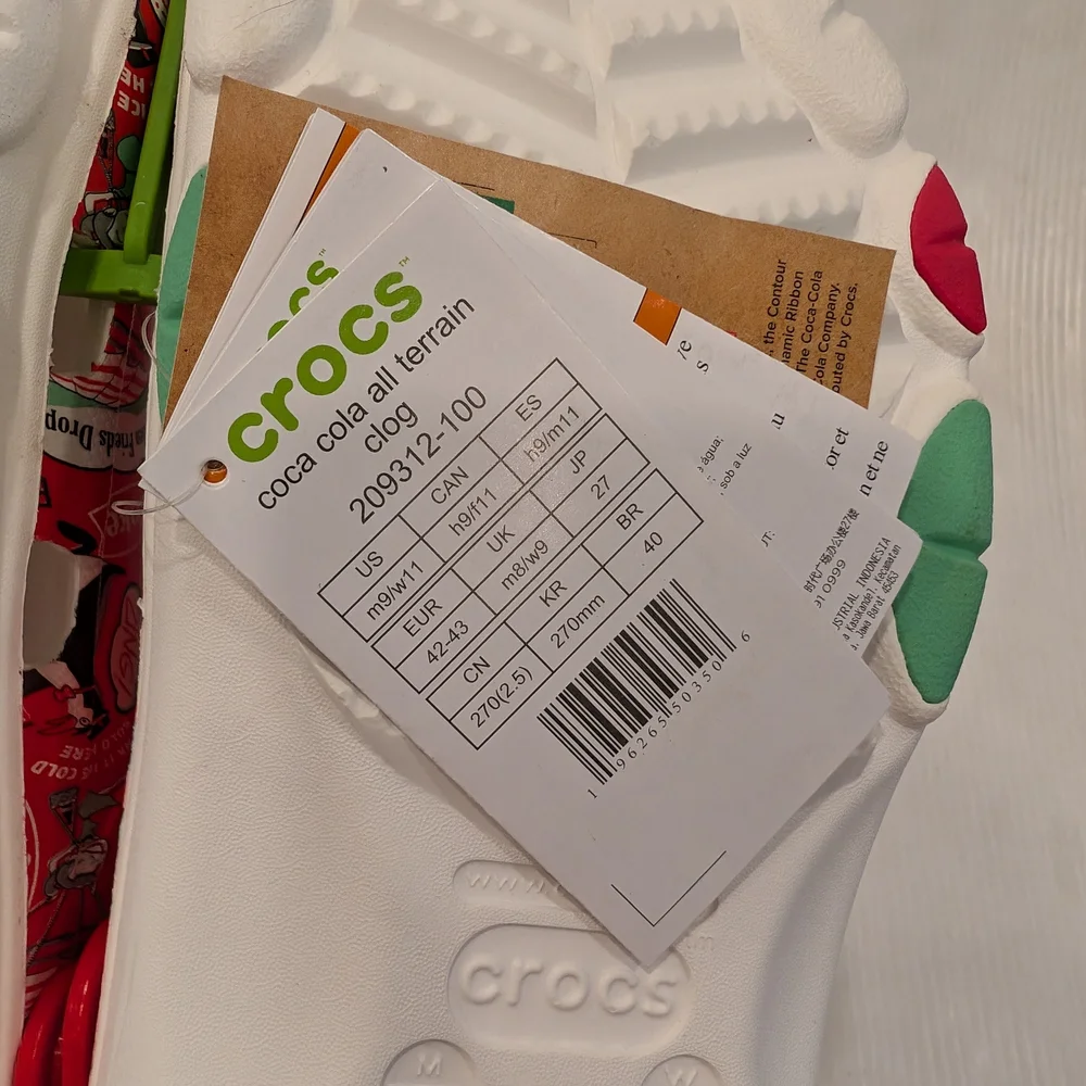CROCS Coca Cola All Terrain Red Novelty Print Men's Women's Clogs